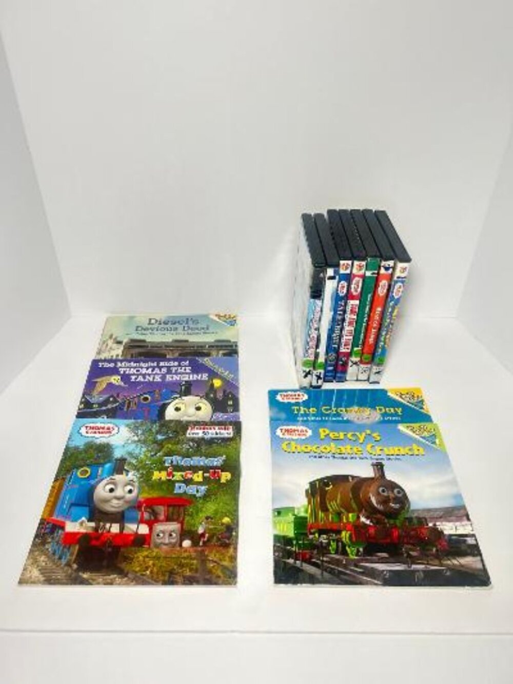 7 Thomas & Friends DVD's (Thomas the Train) and 5 Books Lot